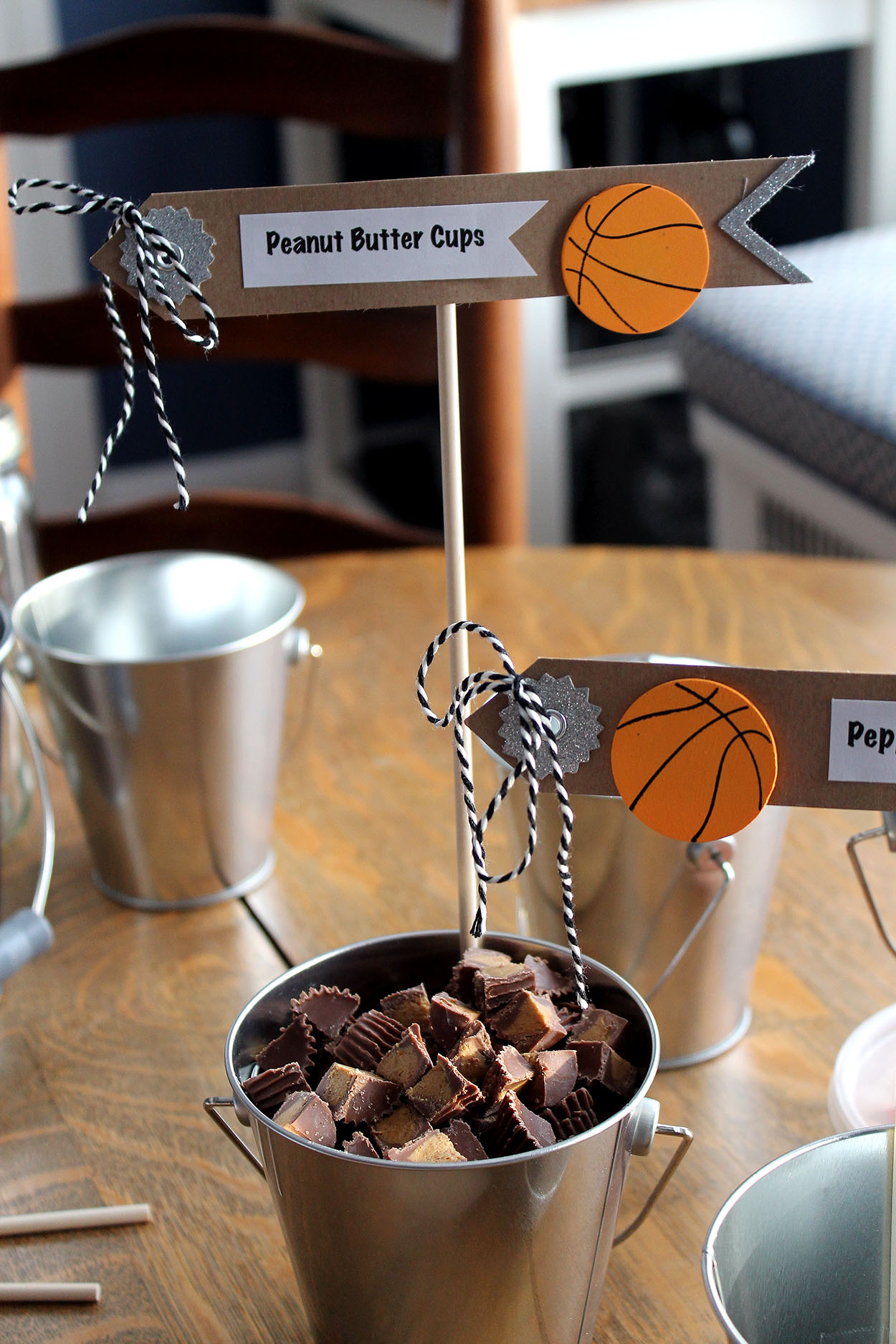 basketball ice cream toppings | polka dots and picket fences
